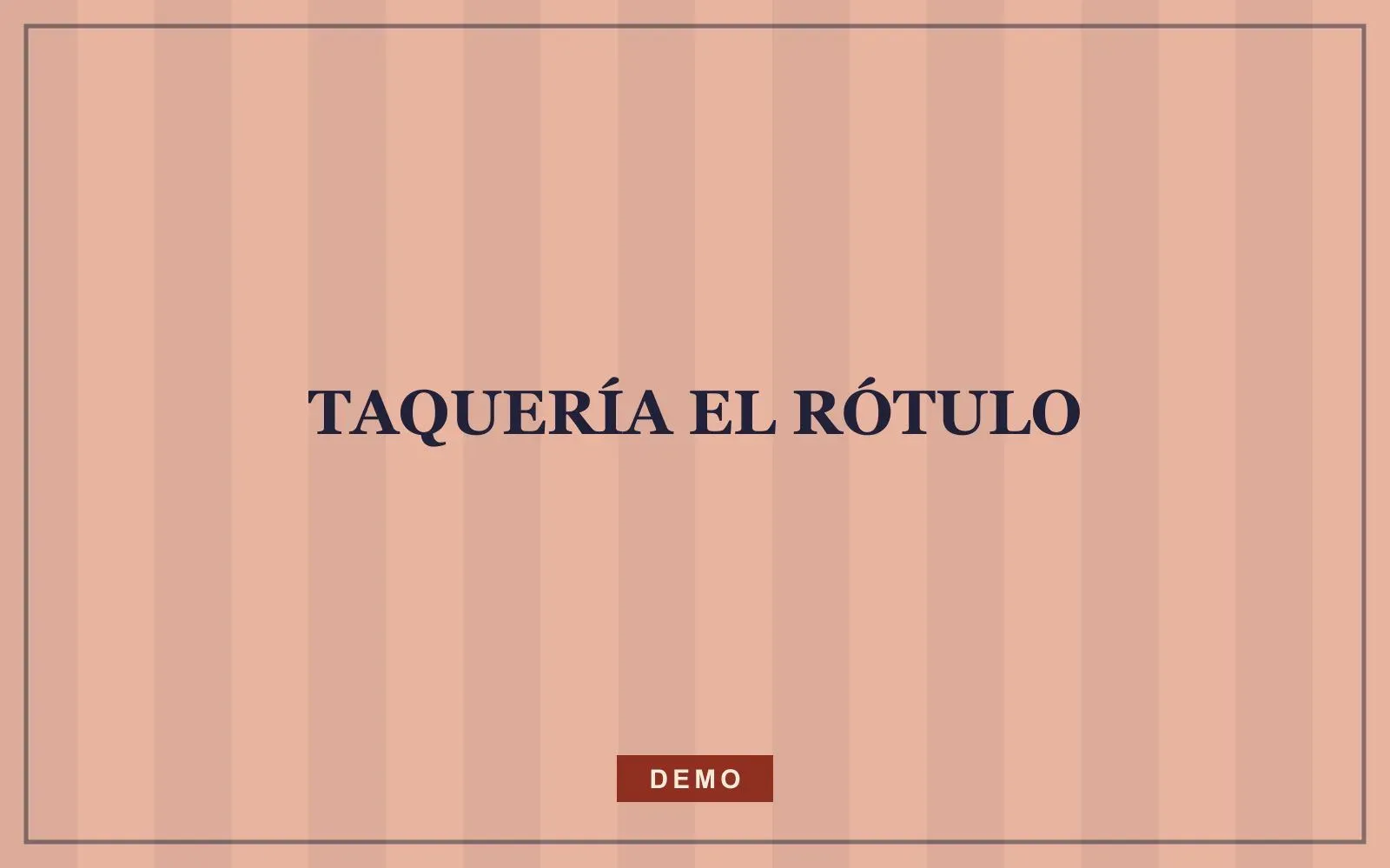 Fotografía de muestra de Taquería El Rótulo